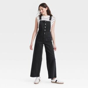 Universal Thread Black Denim Overalls